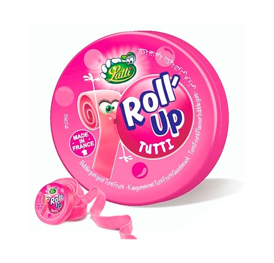 rollup chewing gum